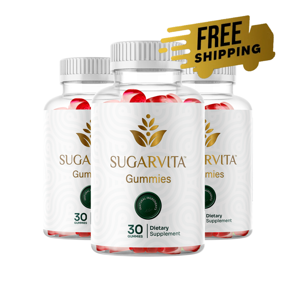 SugarVita Gummies 3-bottle package
